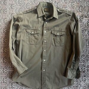 Vintage Eddie Bauer USA made Safari pilot shirt